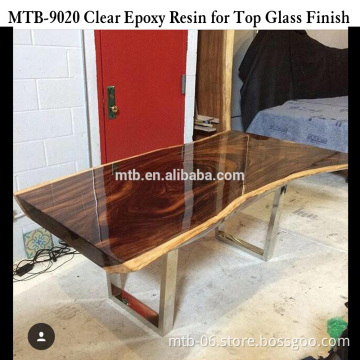 Wood Table Topcoat Glass Finish Epoxy Resin and Hardner
